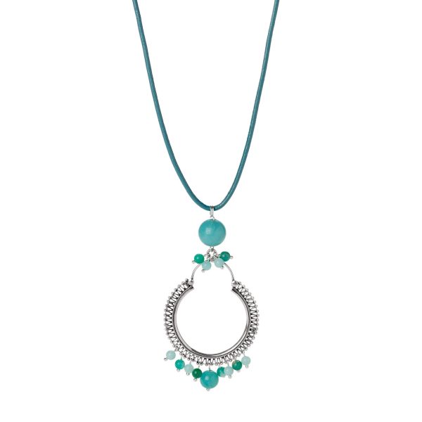 Amazonite long necklace