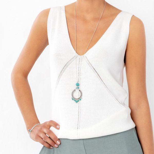 Amazonite Cora long necklace