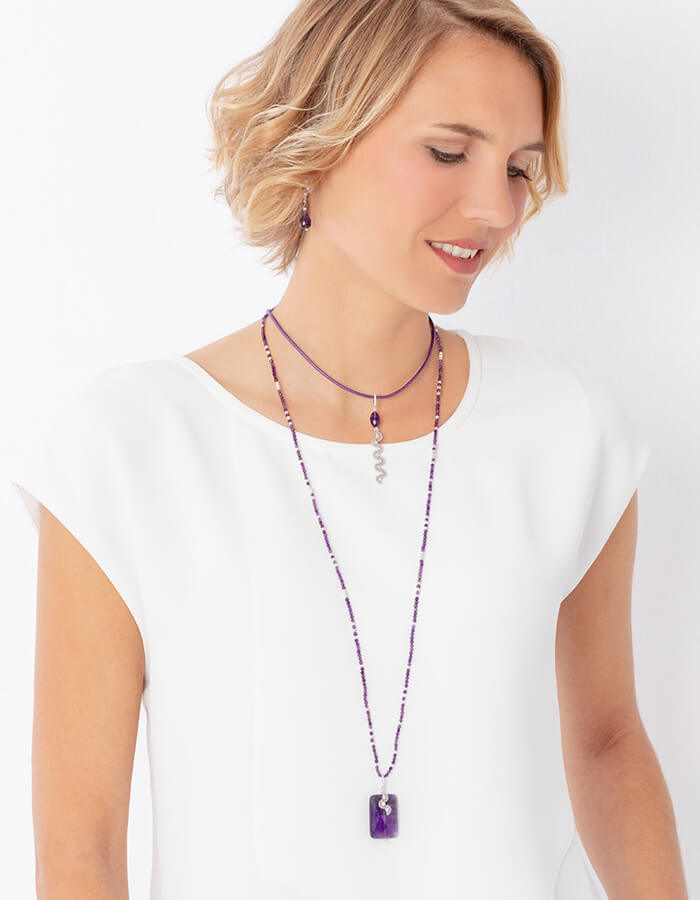 colección sirocco con amatista y plata