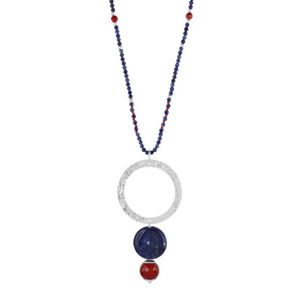 Collar largo de sodalita mini