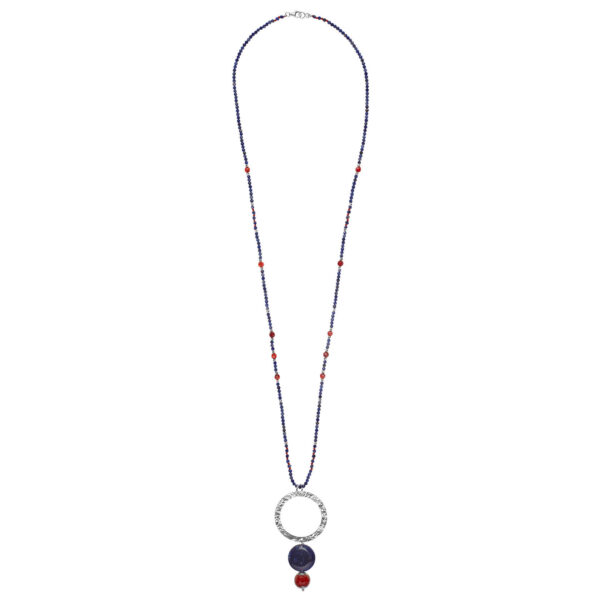 Collar largo de sodalita mini kailas